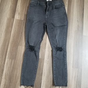 Pac Sun Black Faded Jeans